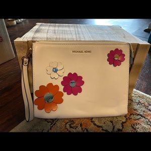 Michael Kors Large Wristlet with Flowers